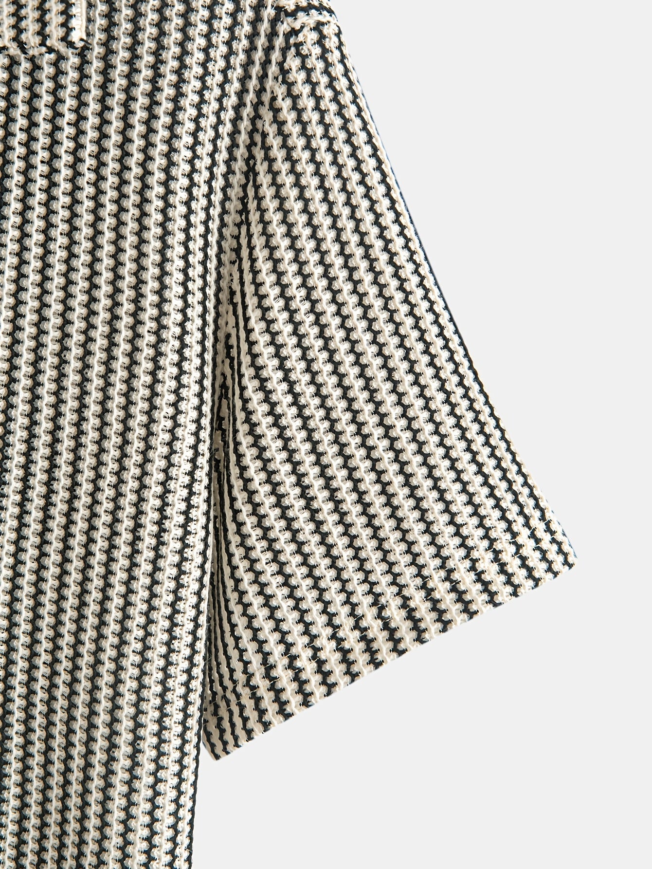 Isaac | Men’s Knit Striped Button-Up Shirt