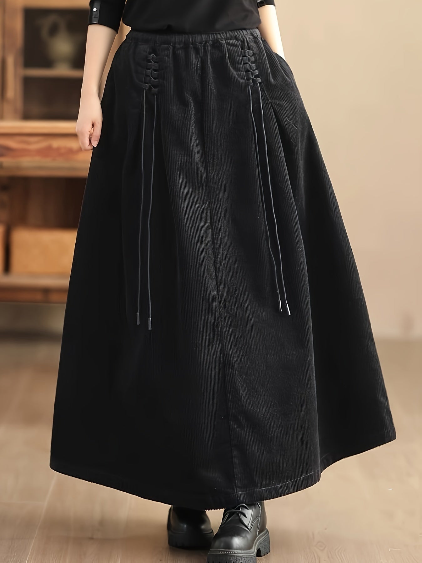 Eliza | Women’s Corduroy Maxi Skirt