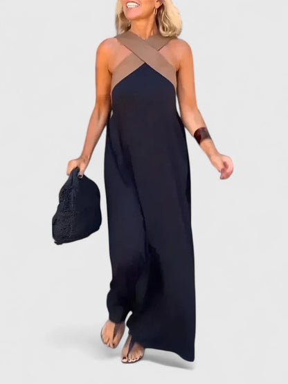 Kendall | Women’s Elegant Crossback Maxi Dress