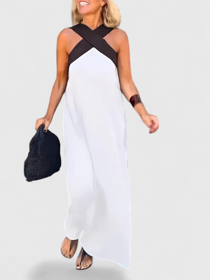 Kendall | Women’s Elegant Crossback Maxi Dress