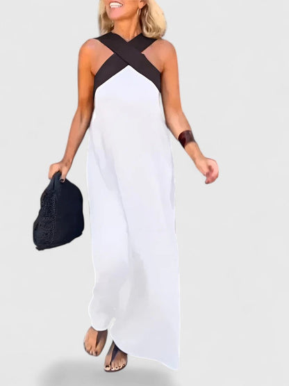 Kendall | Women’s Elegant Crossback Maxi Dress