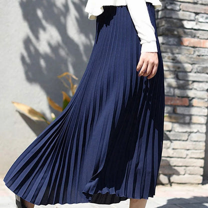 Layla | Women’s Pleated Midi Skirt with Flowing Elegant Silhouette