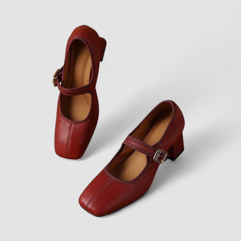 Aira | Women’s Orthopedic Mary Jane Block Heel Shoes