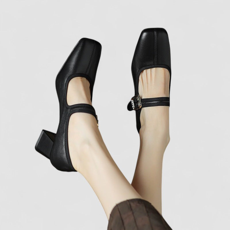 Aira | Women’s Orthopedic Mary Jane Block Heel Shoes