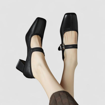 Aira | Women’s Orthopedic Mary Jane Block Heel Shoes