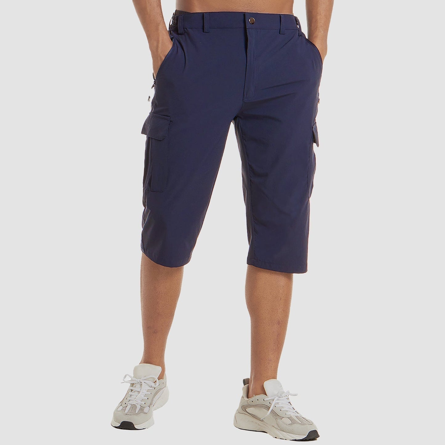 Rhodes | Men’s Cargo Pocket Casual Knee Length Shorts