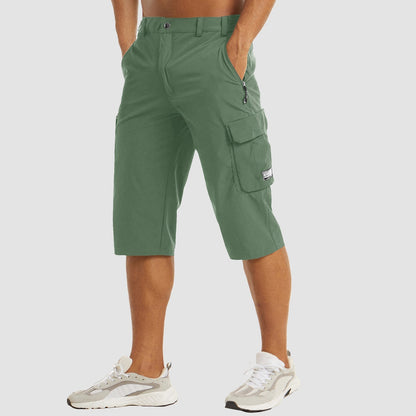 Rhodes | Men’s Cargo Pocket Casual Knee Length Shorts