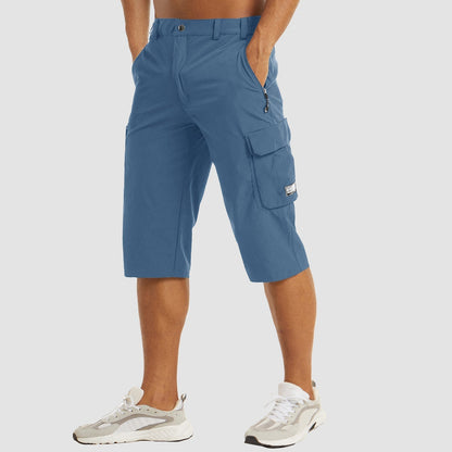Rhodes | Men’s Cargo Pocket Casual Knee Length Shorts