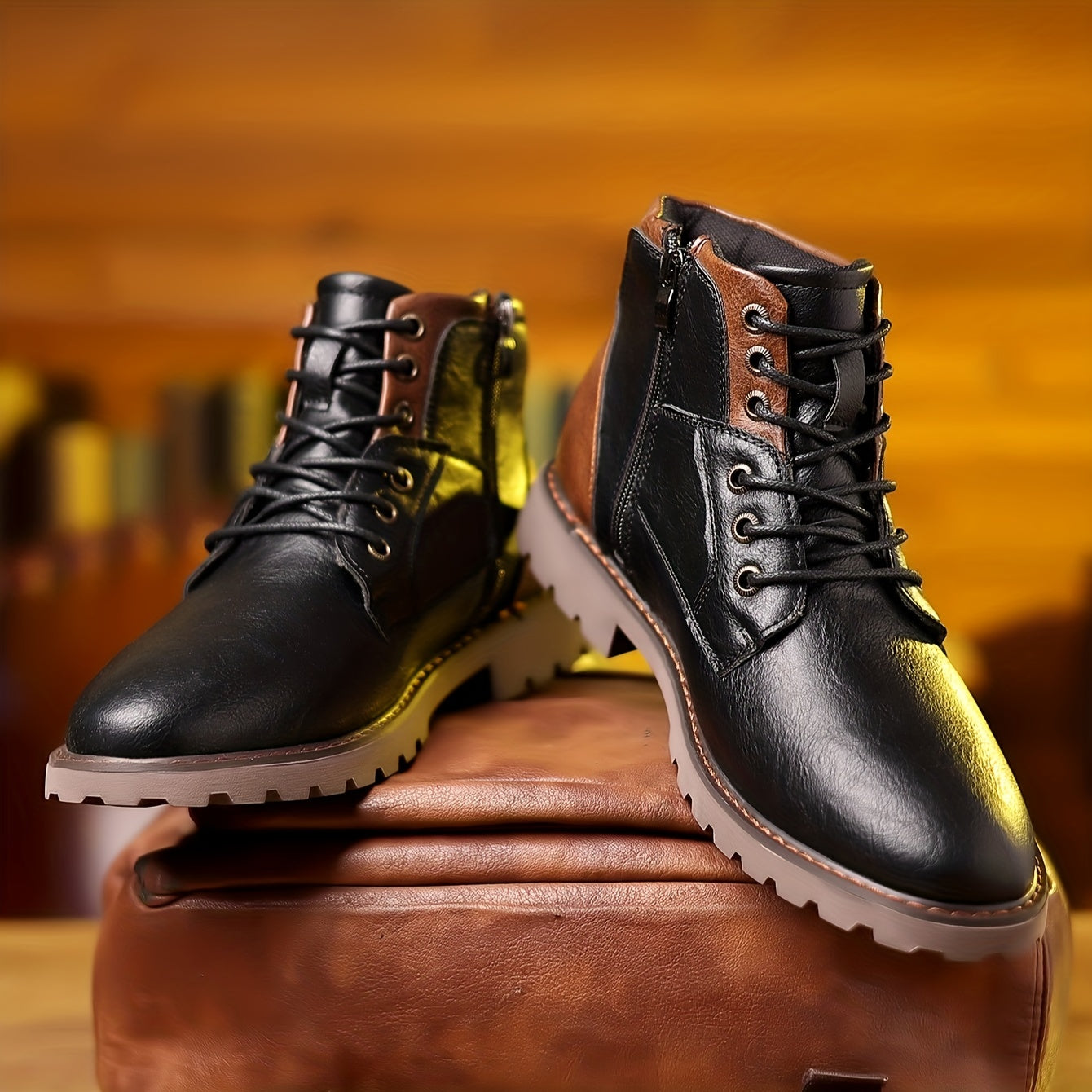 Clark | Men’s Leather Zipper Boots for Everyday Comfort & Smart Casual Wear