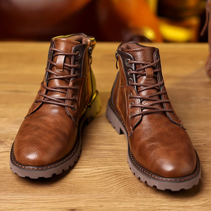 Clark | Men’s Leather Zipper Boots for Everyday Comfort & Smart Casual Wear