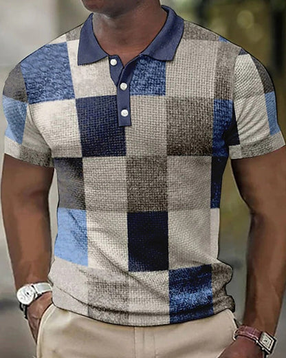 Marcus | Men’s Checkered Polo Shirt
