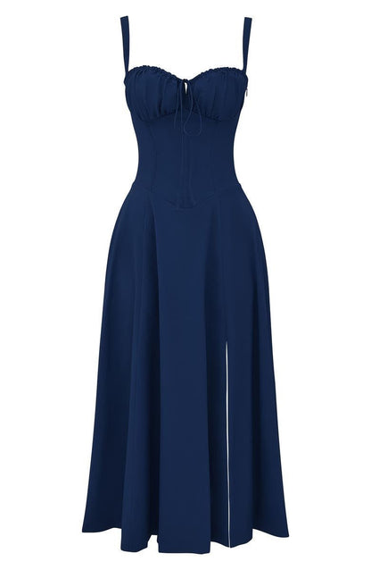 Eloise | Floral Chic Corset Midi Dress