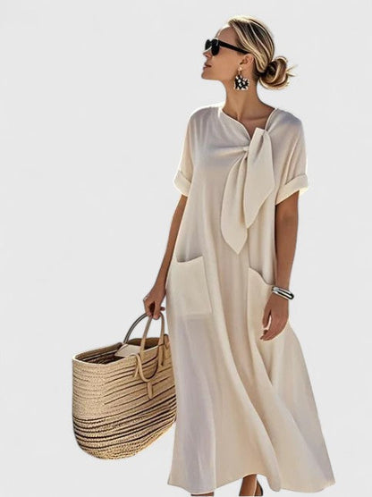 Genine | Women’s Elegant Relaxed Fit Maxi Dress