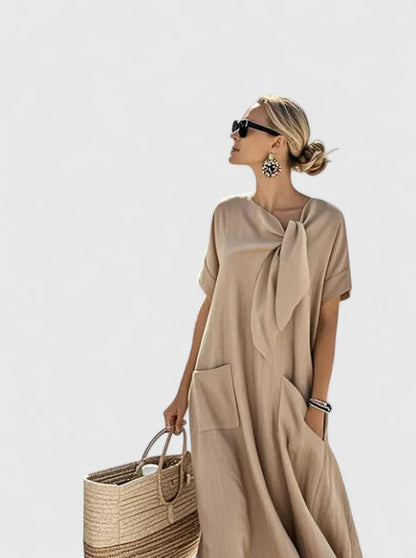 Genine | Women’s Elegant Relaxed Fit Maxi Dress