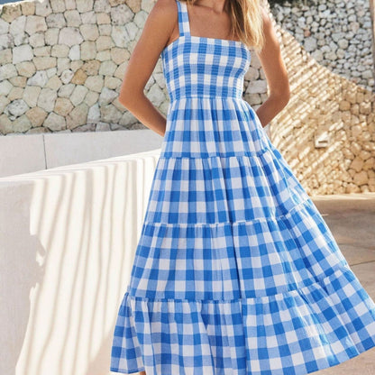 Lillian | Women’s Flowy Printed Spaghetti Strap Summer Dress