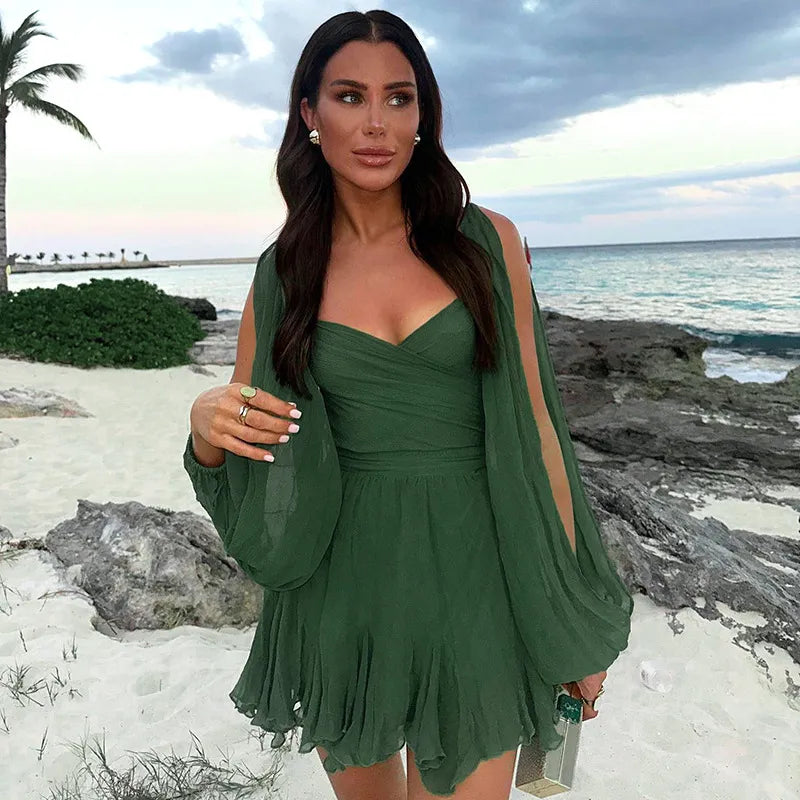 Sorella | Women’s Summer Long Sleeve Mini Dress