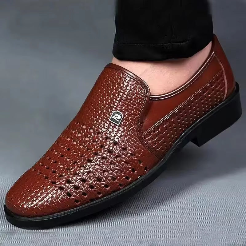 Franklin | Men’s Woven Leather Loafers