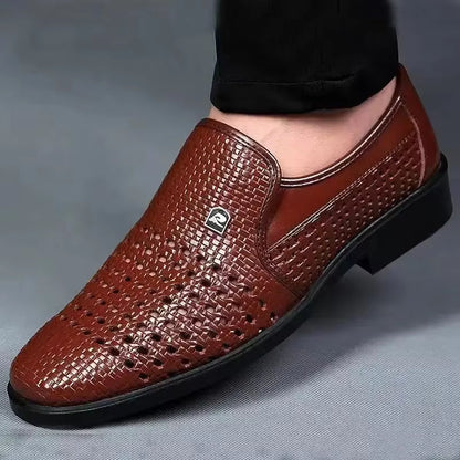 Franklin | Men’s Woven Leather Loafers