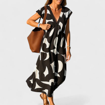 Frincess | Women’s Flowing V Neck Maxi Dress