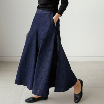 Edjie | Women’s Wide-Leg Trousers with Sophisticated Draped Comfort
