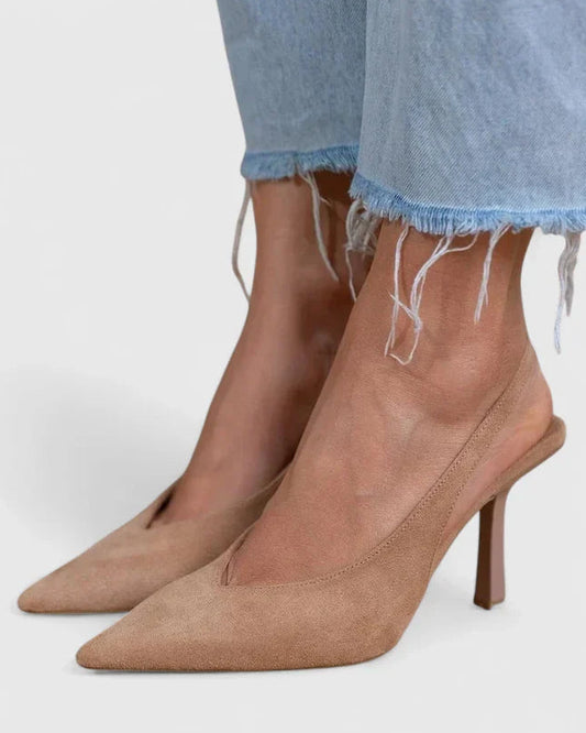 Sutton | Women’s Pointed Toe Slingback Stiletto Heels
