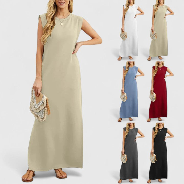 Zariah | Women’s Elegant Sleeveless Flowing Maxi Dress