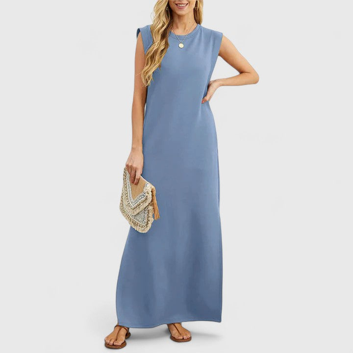 Zariah | Women’s Elegant Sleeveless Flowing Maxi Dress