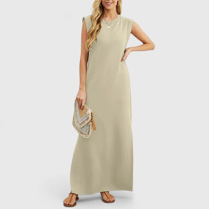 Zariah | Women’s Elegant Sleeveless Flowing Maxi Dress