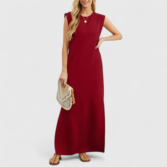 Zariah | Women’s Elegant Sleeveless Flowing Maxi Dress
