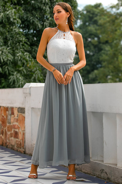 Octavia | Women’s Wedding Halter Neck Maxi Dress
