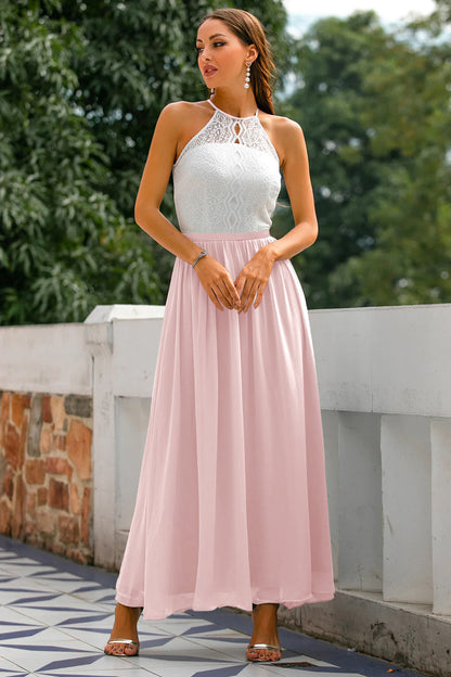 Octavia | Women’s Wedding Halter Neck Maxi Dress