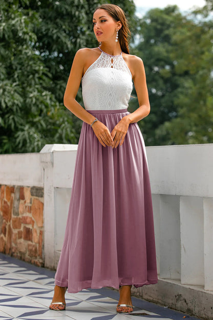 Octavia | Women’s Wedding Halter Neck Maxi Dress