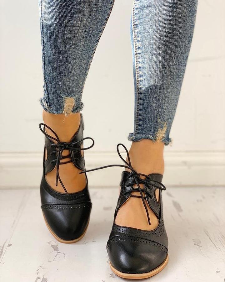 Kendall | Women’s Heeled Lace-Up T-Strap Orthopedic Shoes