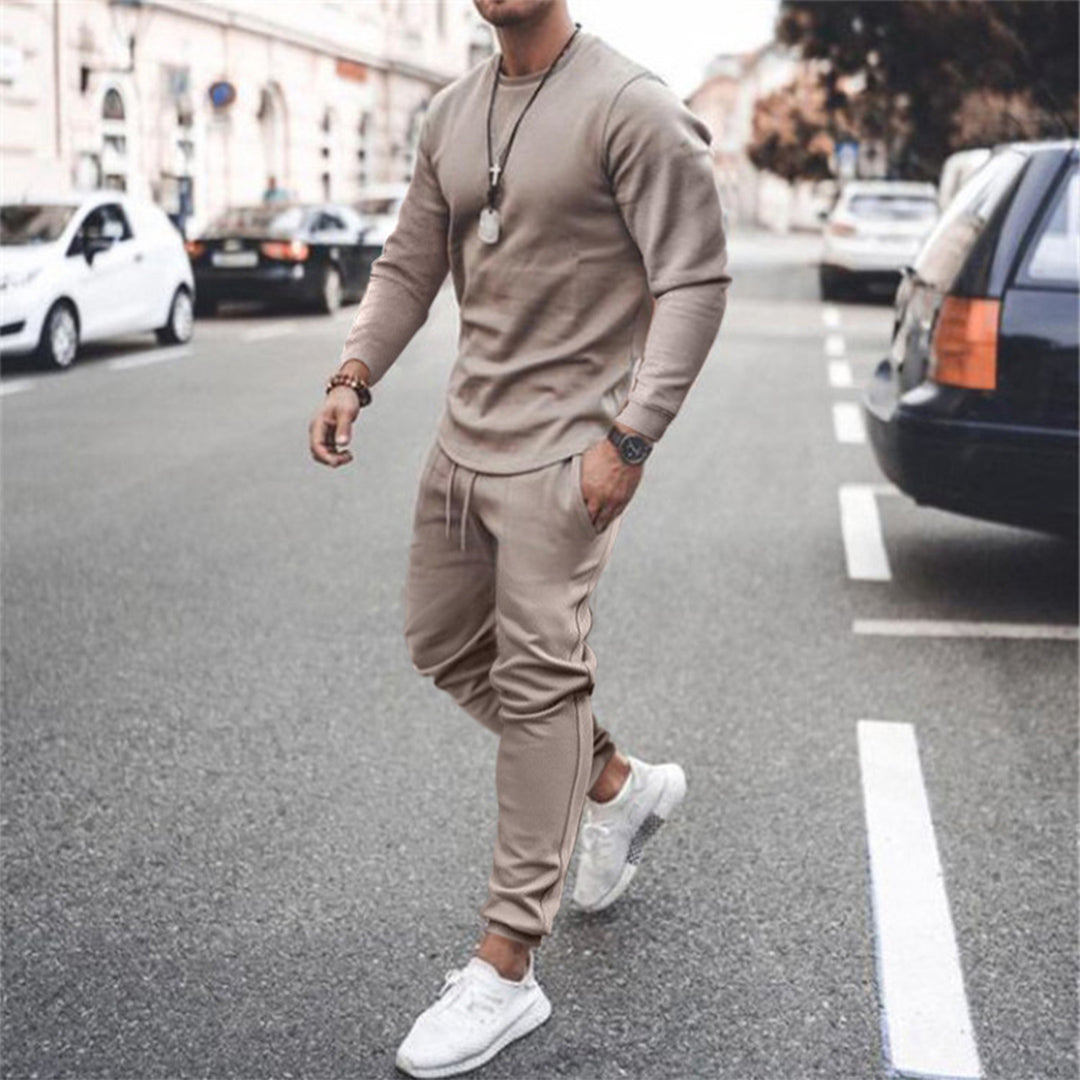Shawn | Men’s Comfy Long-Sleeve Top & Jogger Tracksuit Set