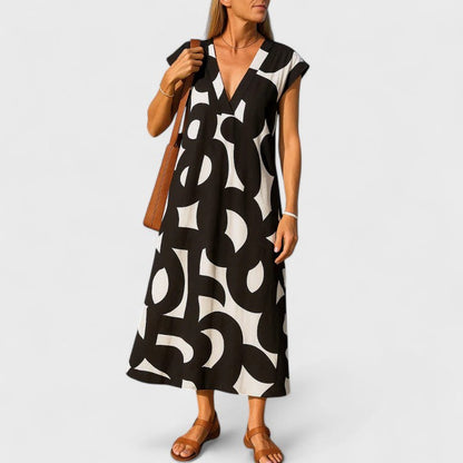Frincess | Women’s Flowing V Neck Maxi Dress