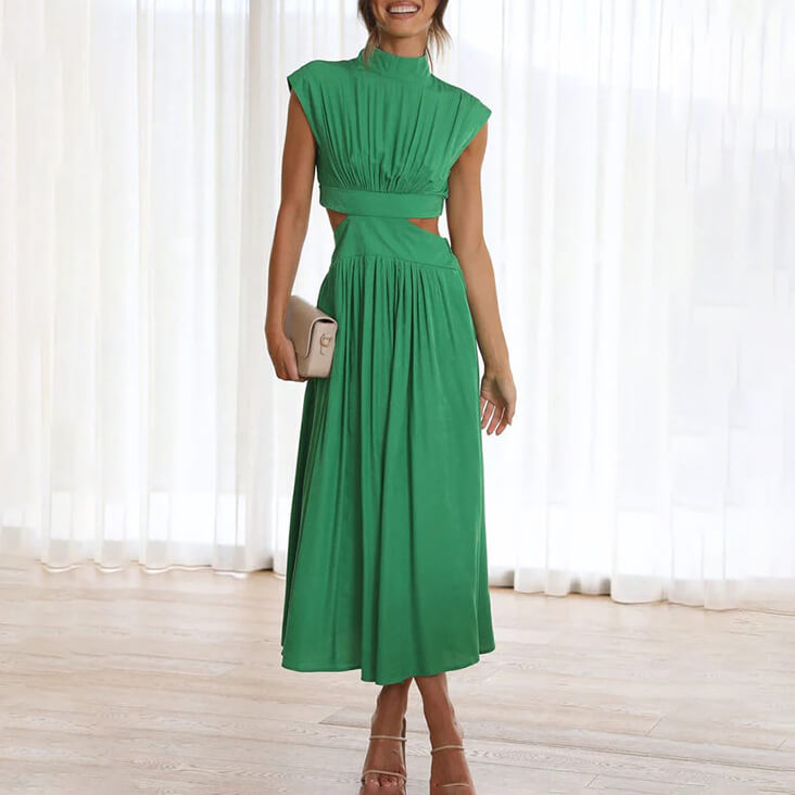 Evelina | Women’s Elegant Cutout Midi Dress