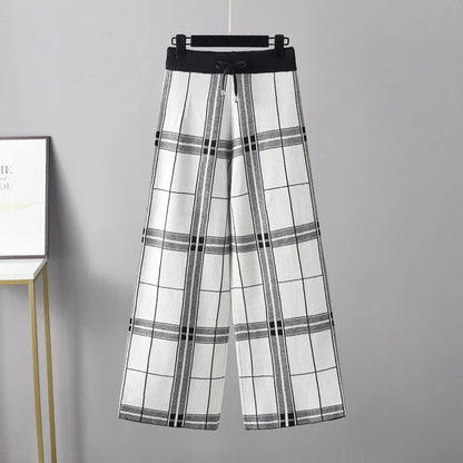 Lucinda | Women’s Plaid Palazzo Trousers