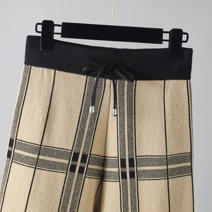 Lucinda | Women’s Plaid Palazzo Trousers