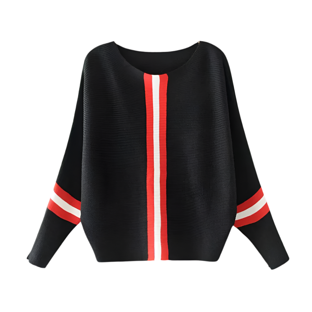 Emery | Women’s Cozy Vertical Stripe Knit Jumper