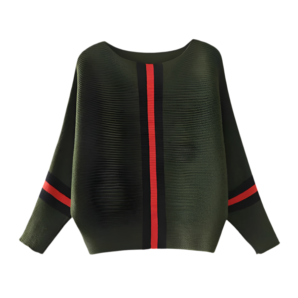 Emery | Women’s Cozy Vertical Stripe Knit Jumper