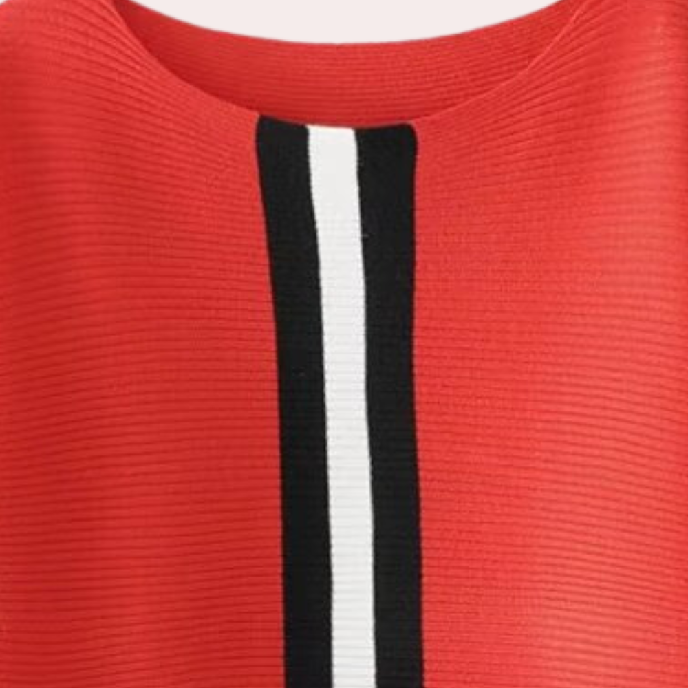 Emery | Women’s Cozy Vertical Stripe Knit Jumper