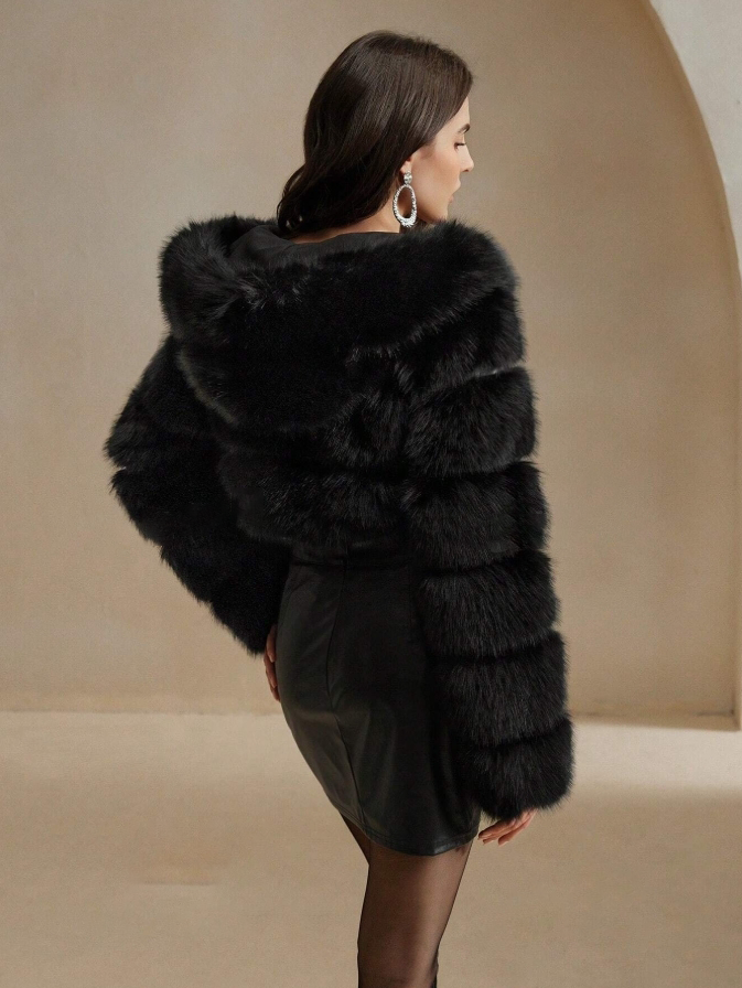 Anna | Women’s Glam Faux Fur Evening Coat