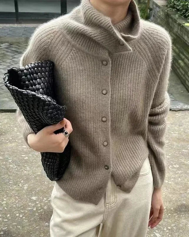 Elise | Women’s Cozy Ribbed Knit Cardigan