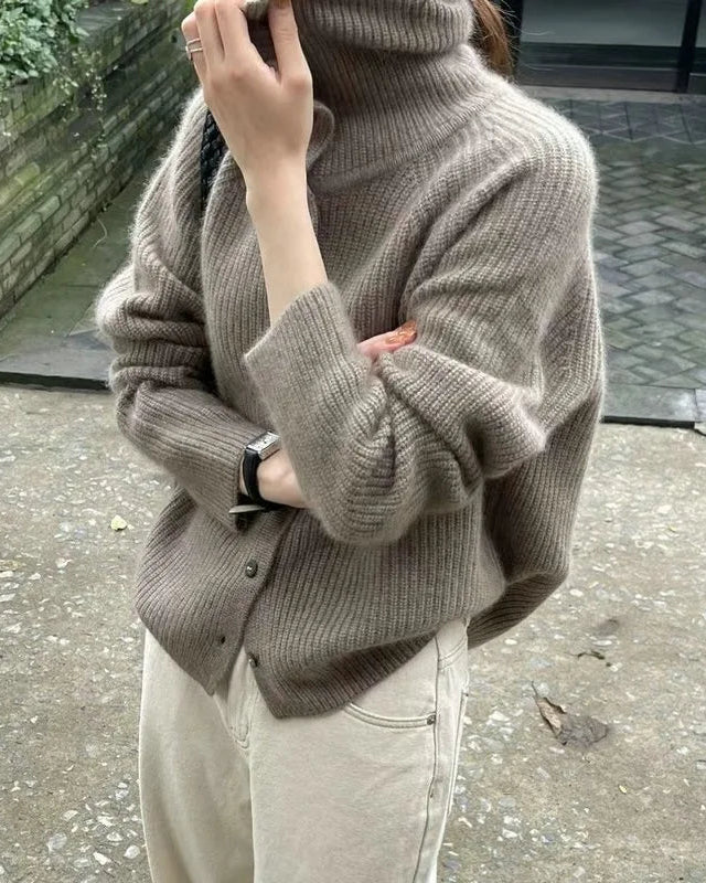 Elise | Women’s Cozy Ribbed Knit Cardigan