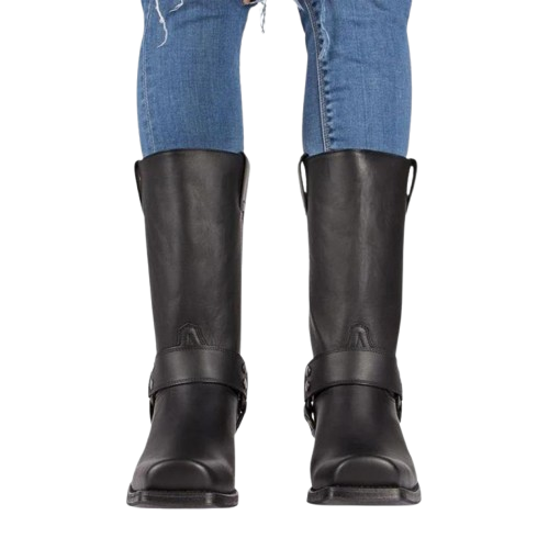 Riley | Women’s Black Leather Winter Boots