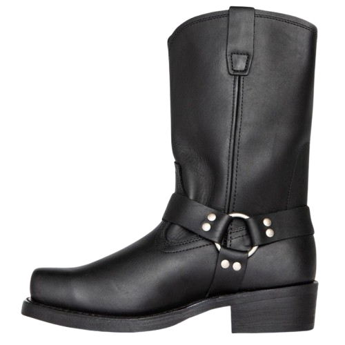 Riley | Women’s Black Leather Winter Boots