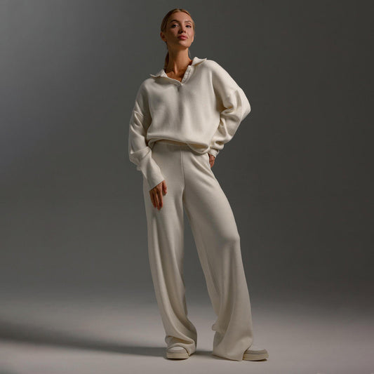 Aubrey | Women’s Relaxed-Fit Pullover & Wide-Leg Lounge Trousers Set