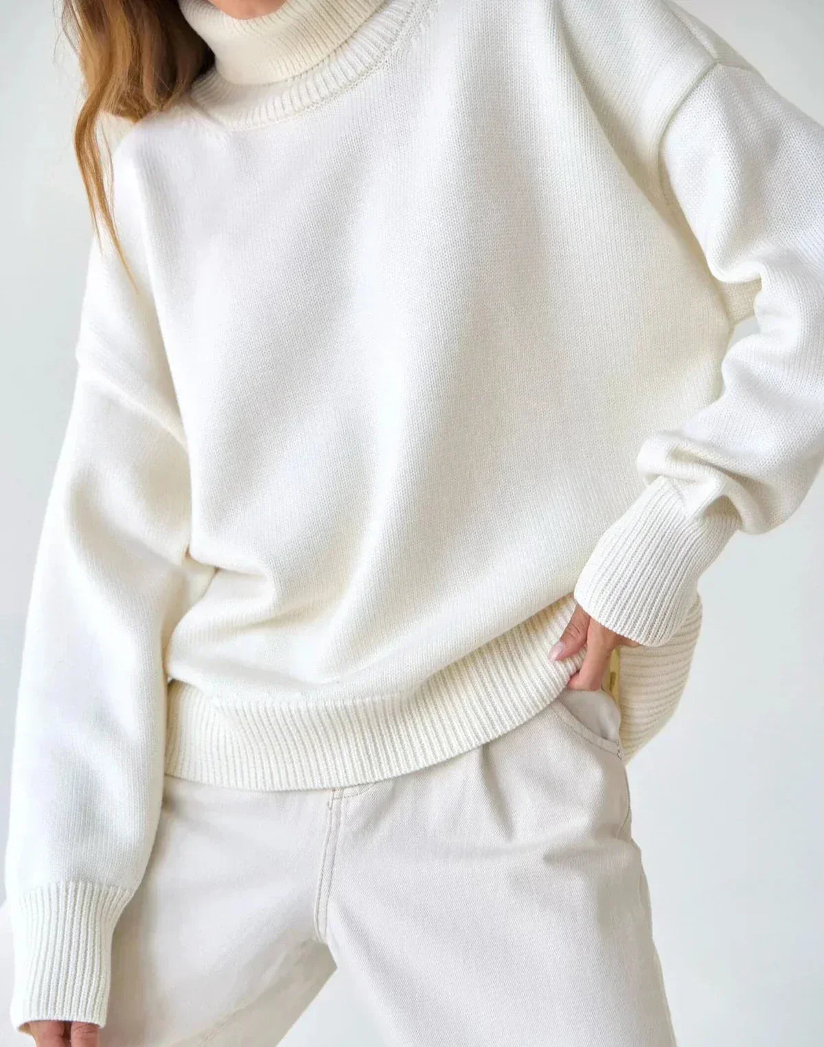 Aubrey | Women’s Oversized Turtleneck Knit Jumper