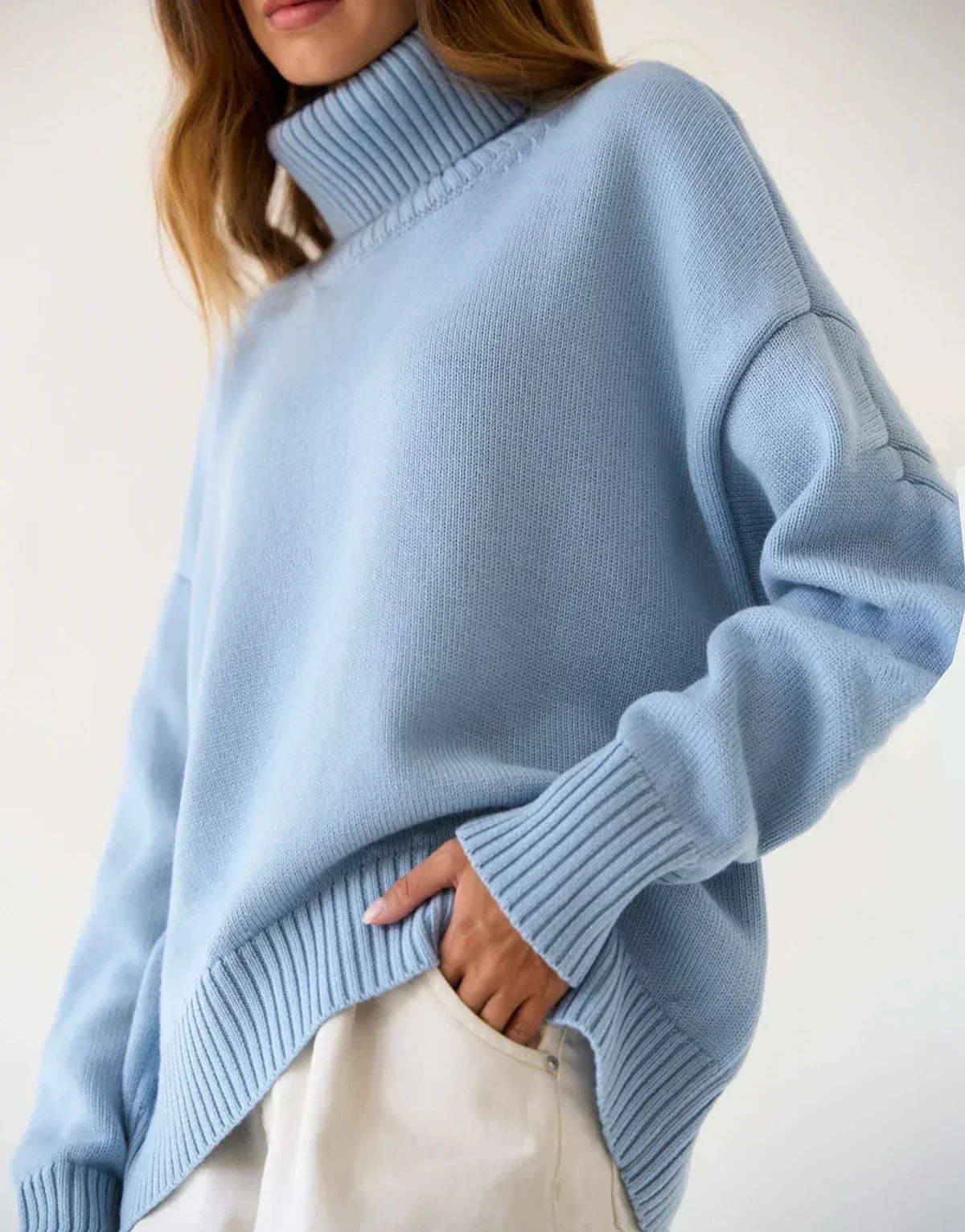 Aubrey | Women’s Oversized Turtleneck Knit Jumper