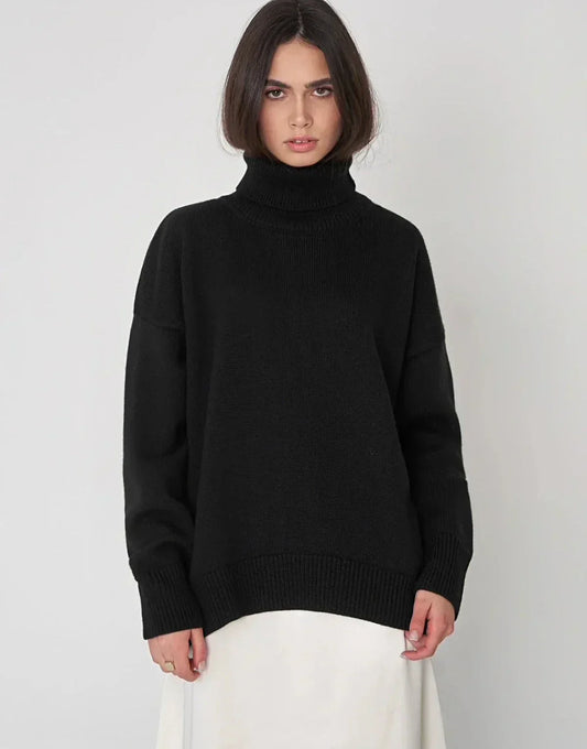 Aubrey | Women’s Oversized Turtleneck Knit Jumper
